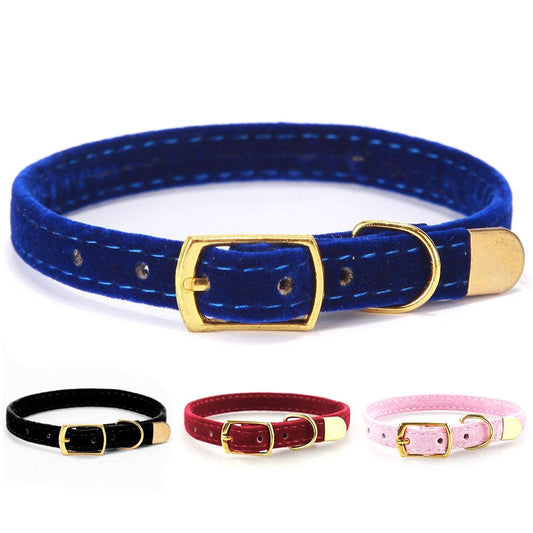 Luxurious Flocked Cat Collar - Soft Velvet Breakaway Safety Collar