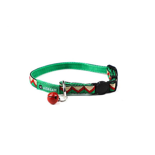 Geometric Cat Collar with Bell Charm - Adjustable Breakaway Safety Collar
