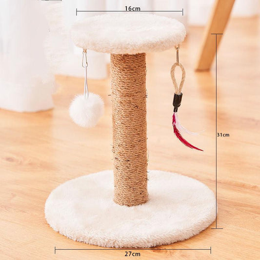 Vertical Cat Scratcher Post - Durable Sisal Scratching Toy for Cats